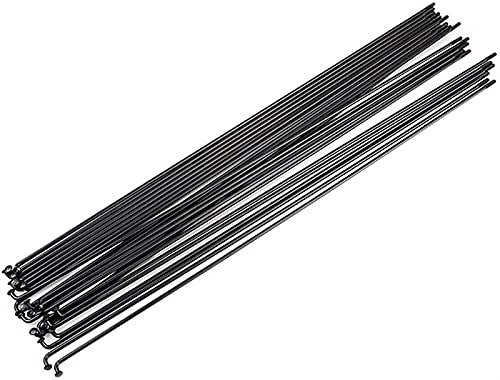 Rayons de vélo pour réparer une roue voilée, acier noir 14G 280 mm pour VTT et route