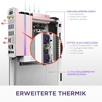 NZXT N9 X870E - AMD X870E AM5 ATX Gaming-Mainboard für Ryzen 9000/8000/7000-20+2+1, DDR5, 4X M.2, PCIe 5.0, Wi-Fi 7, 5GbE, USB 4 – M.2 Schnellverschlussriegel, Vollmetallabdeckung, weißes PCB – Ansicht 3