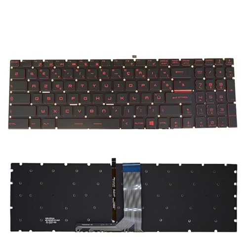 Clavier pour MSI GS70 GL72 GS63VR GS73VR rétroéclairé rouge FR