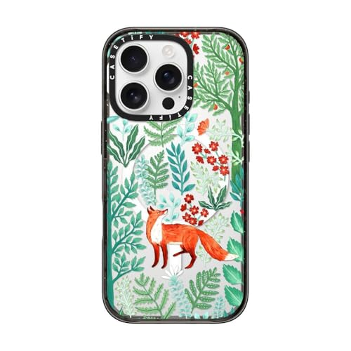 Coque iPhone 16 Pro anti-chute fine transparente renard Magsafe