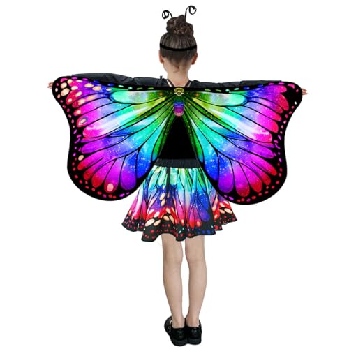 Disfraz de Mariposa para Niñas con Alas y Falda Tutu miniatura 3