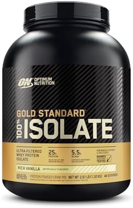 Gold Standard 100% Isolate Protein Powder Rich Vanilla - Rich Vanilla flavor protein powder by Optimum Nutrition
