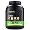 Optimum Nutrition Serious Mass Gainer, Proteine Whey in Polvere per Aumentare la Massa Muscolare con Creatina, Glutammina e Vitamine, Vaniglia, 8 Porzioni, 2.73 kg, il Packaging Potrebbe Variare