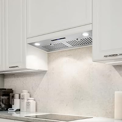 COSMO COS-30IRHS 30 in. Lumin Collection 380 CFM Ducted Insert Range Hood, Touch Controls, LED Lights, Stainless Steel