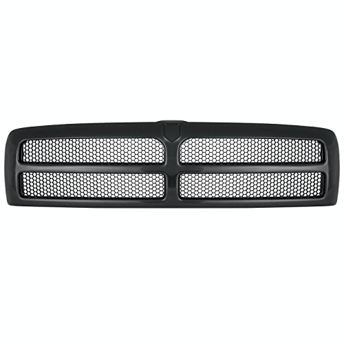 Front Grille Assembly Compatible With Dodge Ram 1500 Grill 1994-2002 / Ram 2500 3500 1994-2001 With Black Frame Shell With Black Honeycomb Mesh Insert (Except Sport Package) by EzMech - Used condition - Image 5