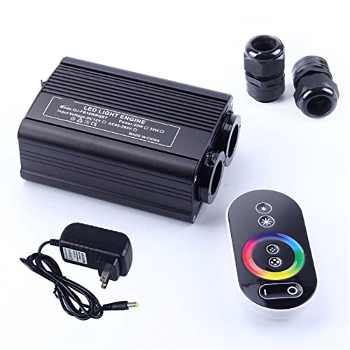 Cielo de estrellas de fibra óptica RGBW para techo de coche y hogar con control remoto (4M)