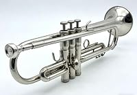 STRICH Bb Standard-Trompeten-Set für Anfänger, Blechblasinstrument für Schüler mit Hartschalenkoffer, Reinigungsset, Mundstücken 7C und 3C, Handschuhen – STR-1S, Silber