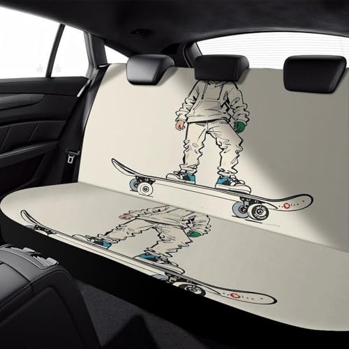 Housse de voiture pour chien durable et imperméable style skateboard