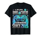 Photo Gallery livello 8 sbloccato impressionante dal 2015 8 ° compleanno gaming maglietta Photo Gallery livello 8 sbloccato impressionante dal 2015 8 ° compleanno gaming maglietta
