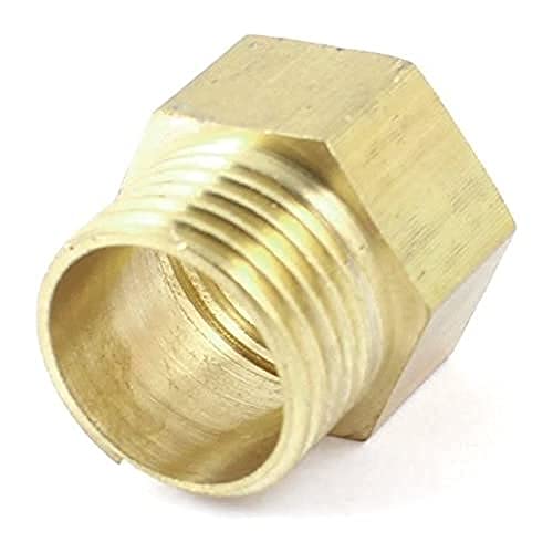 Pepte 3/4-Inch BSP Female to NPT Male Thread Adaptor, Gold, Piccolo