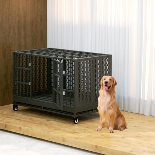 Snuowu UPGRADED 48-INCH TUBE 48 Inch Heavy Duty Dog Crate thumb #6