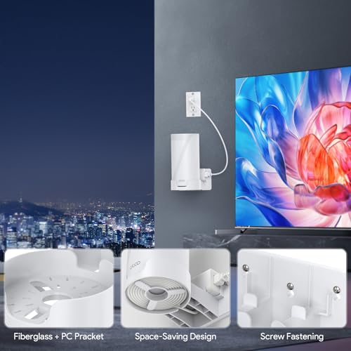 Image of XLTTYWL Wall Mount for TP-Link Deco WiFi 7 Mesh, White, 1 Pack | Fits Deco B25-Outdoor /BE65-5G /BE75 /85 /95 & BE17000 /22000 /33000, Durable ABS, Space-Saving Design, Secure Mount
