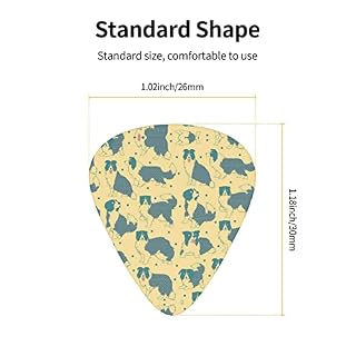 Médiators de guitare 12-Pack Border Collie Pattern médiators pour guitare électrique guitare acoustique diverses… - Les Beatles, Paul McCartney, John Lennon, RIngo Starr, George Harrison Médiators de guitare 12-Pack Border Collie Pattern médiators pour guitare électrique guitare acoustique diverses… – Image 3