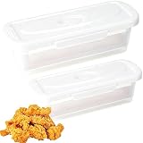 Amesor Fisch-Backteig-Schüttler - Multifunktionales Küchenhelfer-Set mit Schale, 2-teilig - Frittier-Hähnchen-Schüttler | für Zwiebelringe, Hähnchenflügel, Restaurant, Küche und