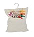 Home-X Canvas Clothspin Bag | Laundry Clothes Pin Holder with Hanging Hook
