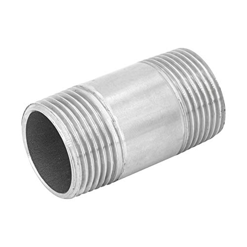 3/4" * 120mm Racor con rosca externa macho de boquilla doble en acero inoxidable V4A Cover