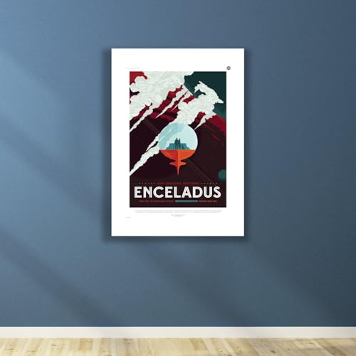 Enceladus Poster tourisme spatial NASA Spiffing Prints Extra Large - 5
