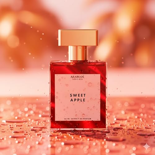 Image of Arabian Aroma Sweet Apple Foe Women | Long-Lasting Floral Fruity Gourmand Eau De Parfum Spray for Women, Extrait De Parfum, 50 Ml.