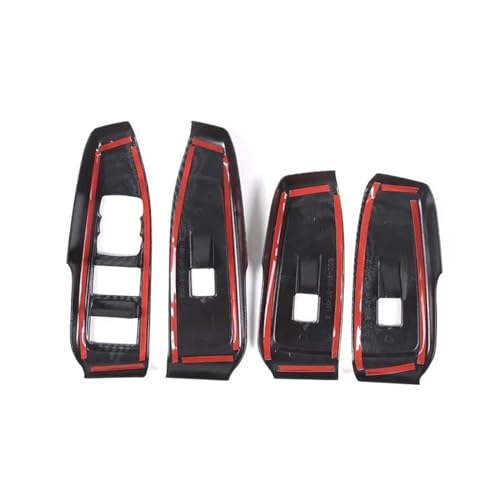 Cadre bouton commande de levage en verre carbone ABS accessoire modification Ranger 2023 - 5