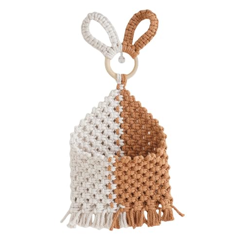 Macetas de macramé hechas a mano para colgar plantas, organizador de cuerda de algodón tejido a mano para decoración de pared, hogar, guardería, soporte para plantas, tapiz tejido a mano