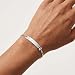 UMAGICBOX Personalized Sterling Silver/Stainless Steel Bar Bracelet for Women - Custom Engraved Inspirational Words, Dates, or Names - Gift Box Included - Jewelry for Anniversary, Birthday