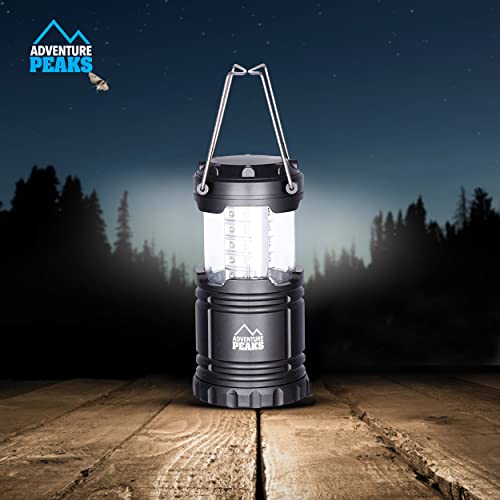 2 x 30 LED Camping Lantern, Collapsible Portable Battery Powered Emergency Light Lightweight Waterproof for Camping, Hiking, Garden, Outages - Image 5