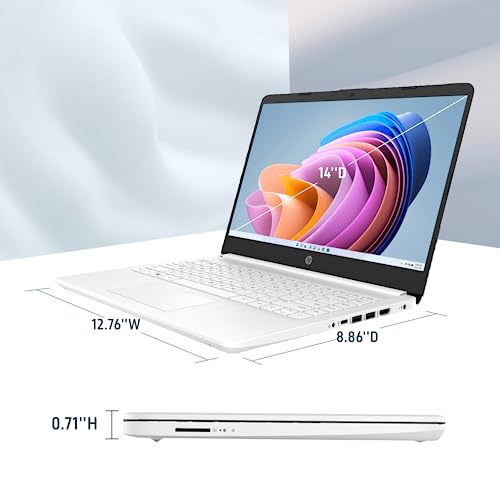 Hp 2022 Stream 14'' Hd Laptop, Intel Celeron N4020 Dual-Core Processor, 16Gb Ddr4 Ram, 64Gb Emmc, 1 Year Office 365, Webcam, Hdmi, Windows 10S, White, 32Gb Snowbell Usb Card #TOP4