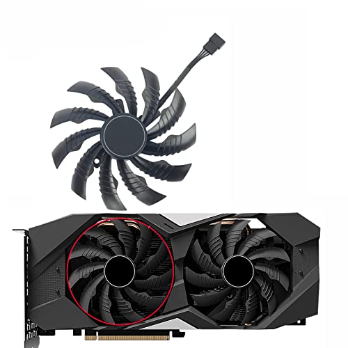 Coolerage 95mm GTX1650 GTX1660 RTX2060 RTX2070 Graphics Card Fans for GIGABYTE GTX 1650 1660 Ti Gaming OC RTX 2060 2070 3060 WINDFORCE OC 2X 8G GPU Fans (Fan A)