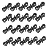 Alipis 50 Piezas Clips Plásticos para Colgar Luces Exterior Ganchos para Cuerda y Canalón Soporte Seguro para Decoración Navideña Mini Ganchos Resistentes para Guirnaldas Jardines y Hogar