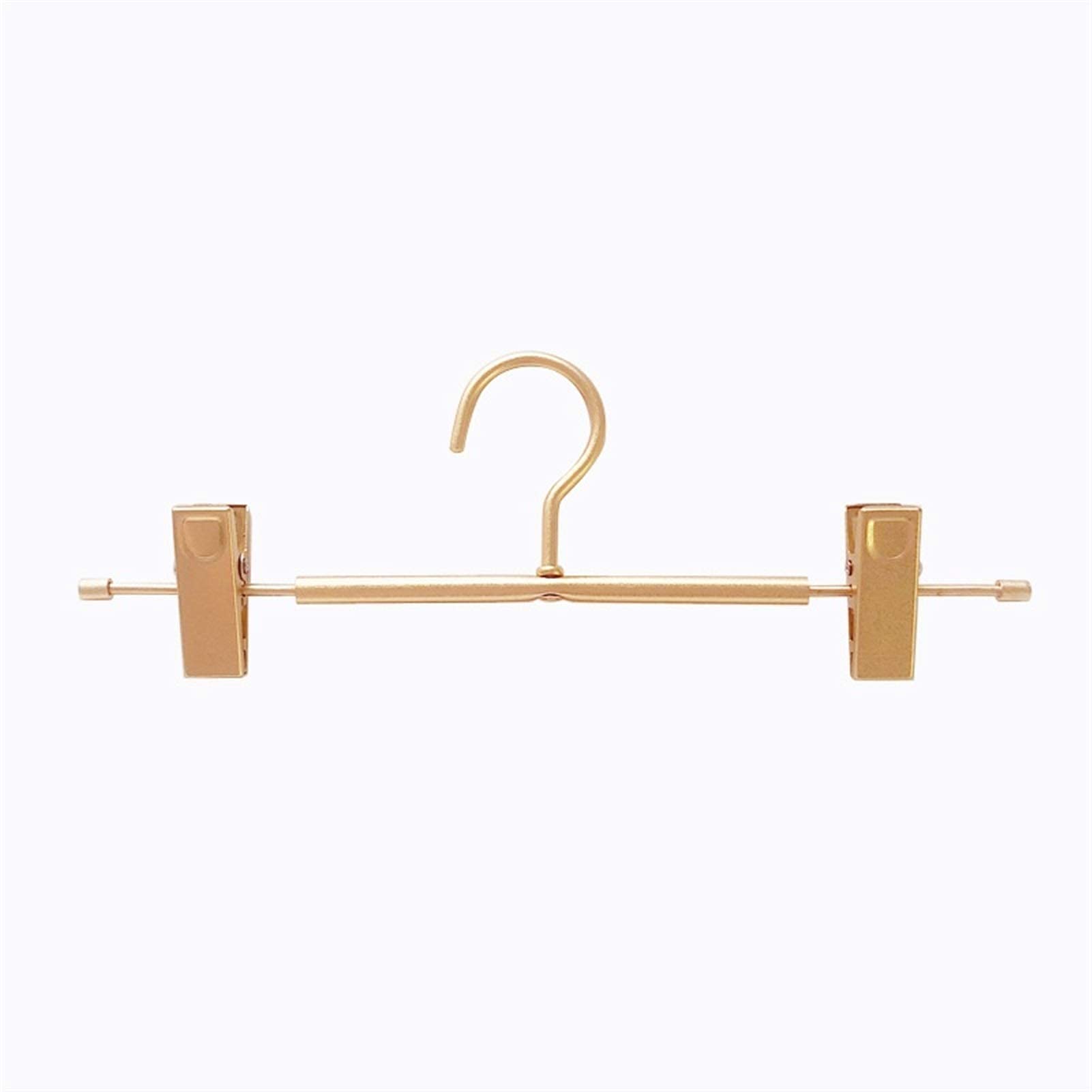Perchas de Ropa 10/5 Piezas de aleación de Aluminio de Oro Rosa/Dorado, de Metal Resistente, para Pantalones, Faldas, Pantalones Holgados, Perchas con Clips, Percha con Gancho Gira