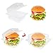 OJYUDD 50 Pcs Clear Plastic Take out Containers,Square Hinged Food Containers,Disposable Clamshell Dessert Container with Lid for Salad,Sandwiches,Hamburger (5x4.7x2.8 in)