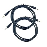 Seadream 2.5mm Audio Cable 3.3ft;2Pack 2.5mm Male to Male Subminiature Stereo Headset Headphone Jack Gold Plated Connector Wire Cord Plug Cable (Straight to Straight)