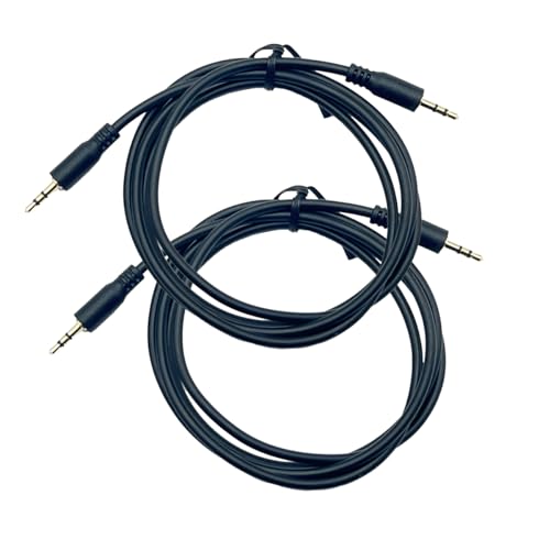 Cable de audio 2.5mm macho a macho 3.3ft 2 unidades miniatura 1