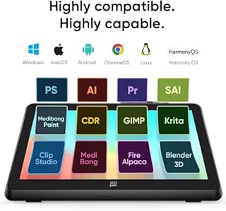 XPPen Artist 22 Plus Drawing Tablet with Screen Graphic Tablet with Full Laminated Anti-Glare Screen 16384 Pressure Levels X3 Pro Stylus Art Tablet