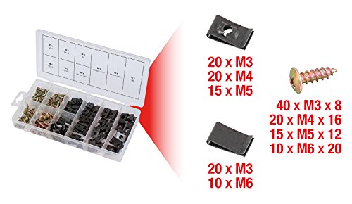 KS TOOLS 970.0530 Assortiment de vis et d'écrous cage, 170 pcs