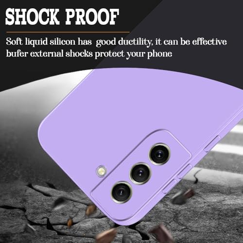Image of amazon basics Mobile Cover for Samsung Galaxy S21 FE 5G | Full Camera Protection | Premium Liquid Silicon Case | Flexible Bumper Case for Samsung Galaxy S21 FE 5G (Purple)