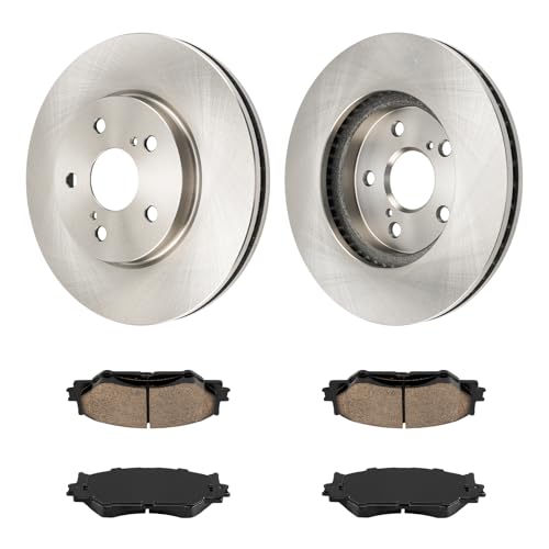 Image of KAX Front Brake Kit, OE Brake Rotors and Ceramic Brake Pads | Fits Lexus IS250 2006-2011, Lexus IS250 2012-2015 2.5L, Automotive Replacement Brake Kit