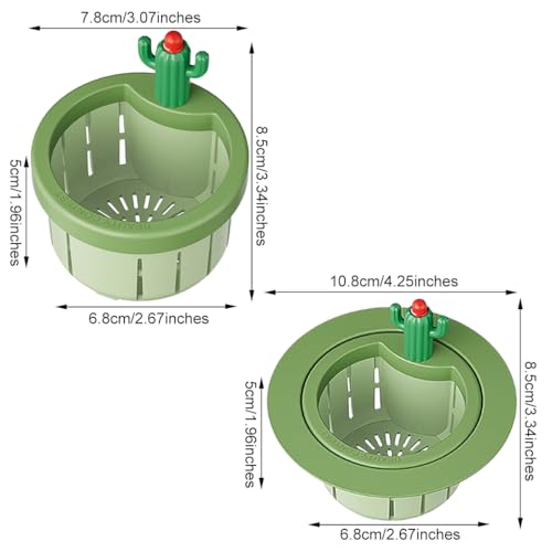 Colador para Fregadero de Cocina con Diseño Cactus Verde miniatura 2
