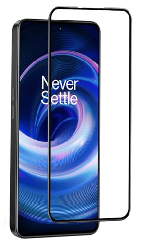 Image of Tempered Glass Screen Protector Compatible for OnePlus 10R, OnePlus 10T, 1+9RT with Edge to Edge Coverage and Easy Installation Kit, Pack of 1, Black