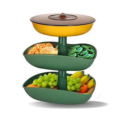 3-Tier Fruit Basket Fruit Bowl Bread Baskets Detachable Fruit Holder Produce Basket Large Fruit Stand Organizer Kitchen Storage Baskets for Fruits Breads Vegetables Snacks