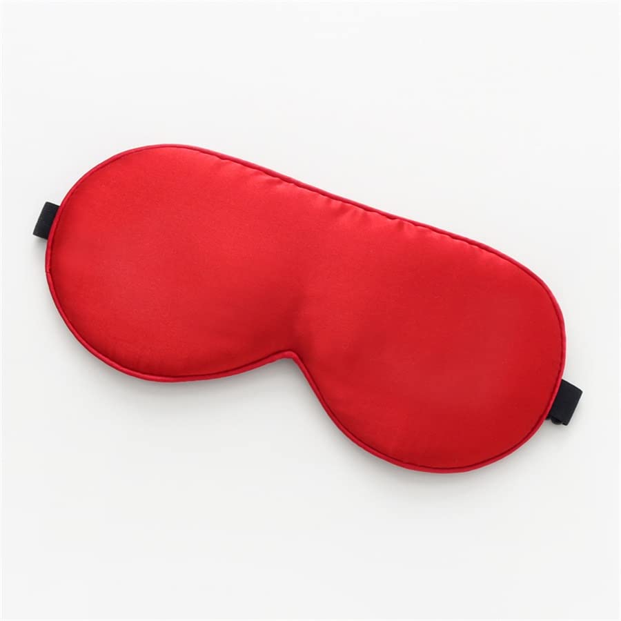 Silk Sleep Mask Super-Smooth Soft Eye Mask with Adjustable Strap Blindfold Perfect Blocks Light Blind fold F