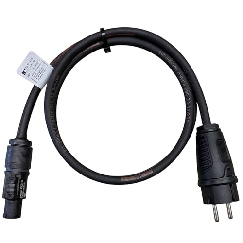 NWP NW10055 Power Cable 1.5 m Schuko Plug to powerCONTrue1 Female 3 x 1.5 mm² Rubber Hose Cable NAC3FX-W
