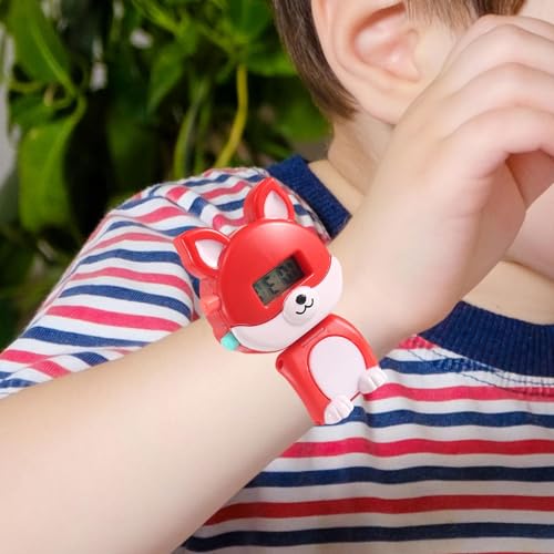 pistro Digital Deformation Watch Toy for Kids, Transforming Animal Timepiece with Silicon Strap, Educational Wrist Accessory for Children3