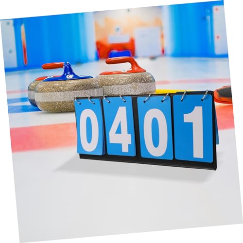 Tablero de puntuación portátil para deportes competitivos Happyyami, color azul, fabricado en PVC miniatura 4