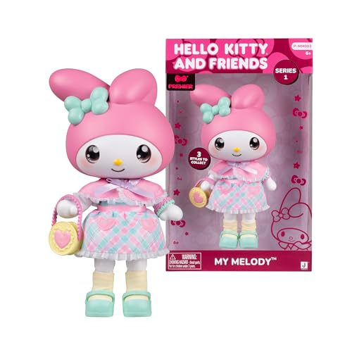 Hello Kitty - My Melody Premier Poupée 20 cm, 9 Points d'articulation, vêtements et Accessoires Amovibles, pour collectionneurs, Enfants et Filles à partir...