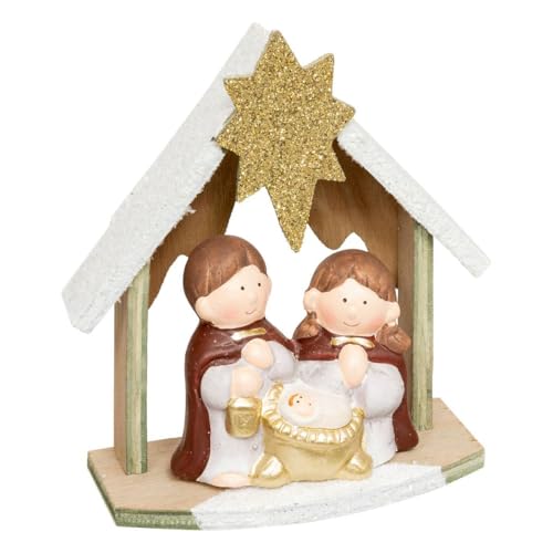 Atmosphera - Déco nativité h.15cm grès