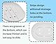 KAPSING Seifenschale Silikon, Ovale Seifenschale Silikon mit Ablauf, Seifenablage rutschfest und Robust, Seife Schale für Badezimmer Dusche Küche Zähler(Weiß)