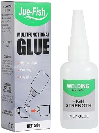 MANVI Waterproof Welding Oily Glue, MultiFunctional Adhesive metal Glue, Repair Glue for Ceramic, Shoes, Plastic, Wood, Leather, Glass, 3D Printed Models (50 gram)