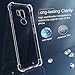 Compatible for LG G7 / LG G7 ThinQ / LG G7 Plus Case 360° Rotatable Ring Holder Kickstand/Stand [Non Yellowing] Transparent 4 Corners Shockproof Military-Grade Protective Cover Case - Crystal Clear
