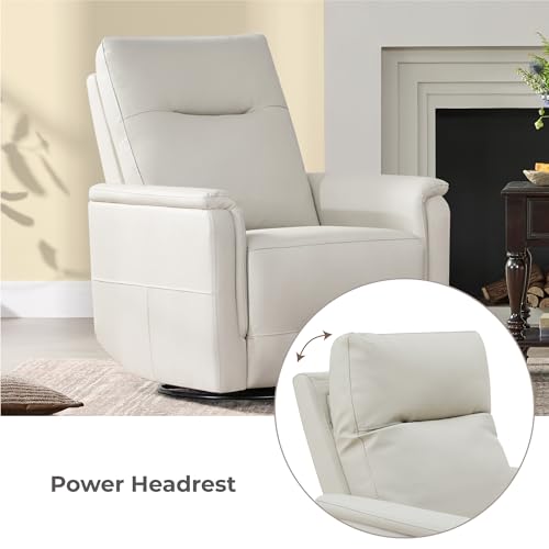 Sillón Recliner Eléctrico Plegable Color Crema miniatura 5